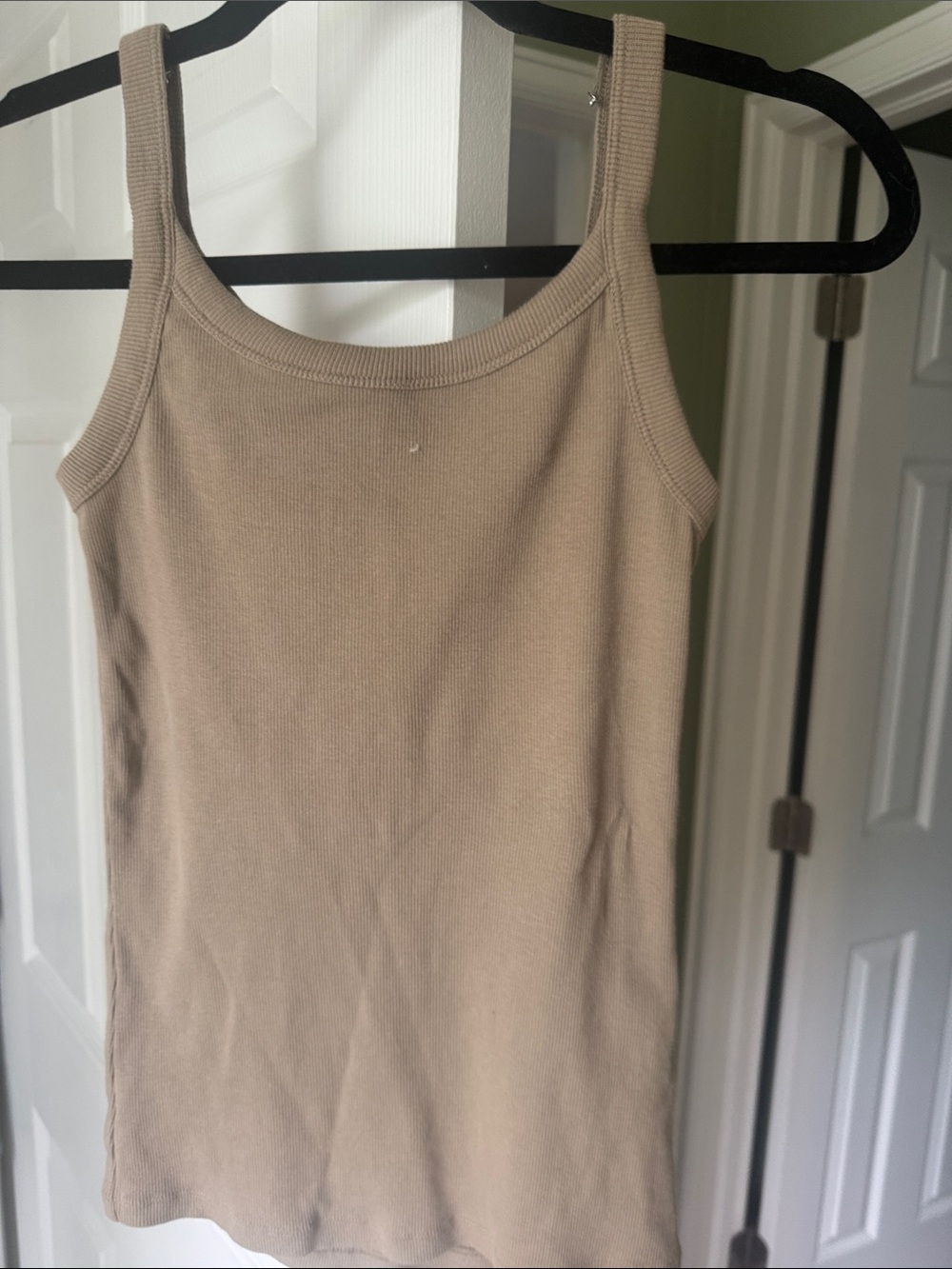 The Normal Brand Ribbed Tank Top - Beige/Tan